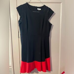 Calvin Klein two tone dress